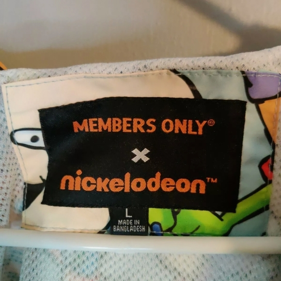 Nickelodeon men's Members only Rugrats full zip jacket size large New Reptar - Picture 2 of 2